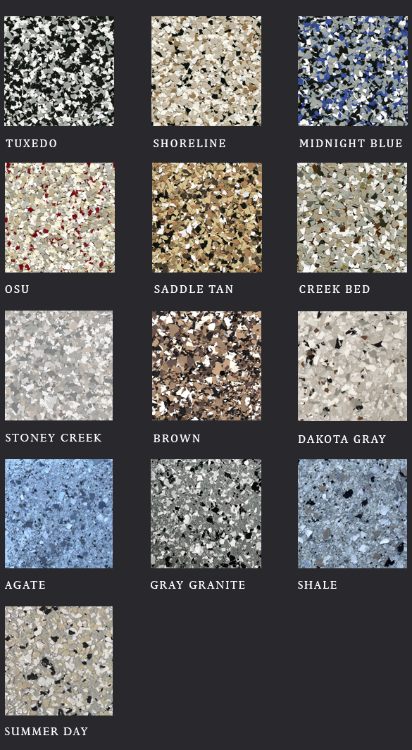 Floor Chip Colors Floor Chip Colors